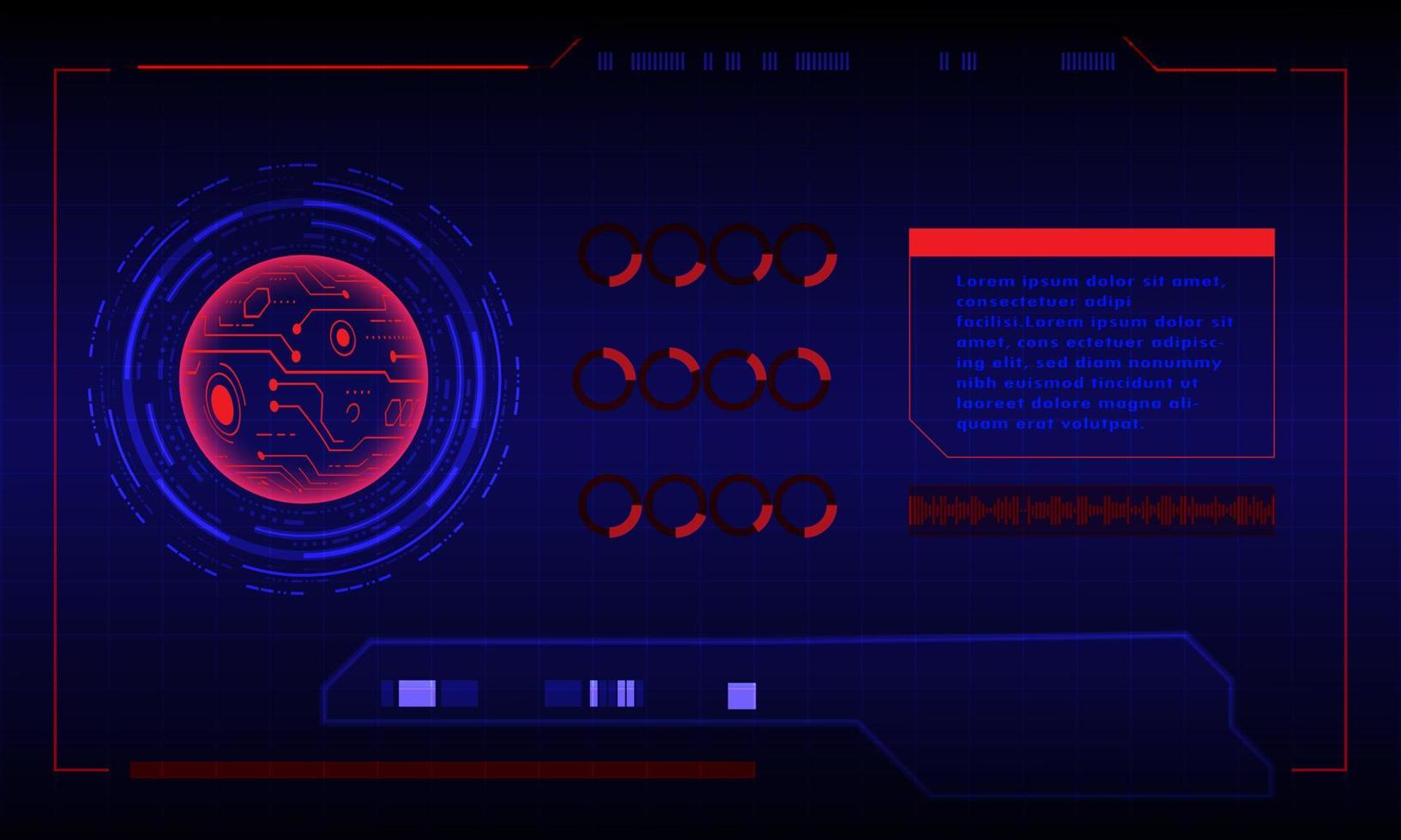 Futuristic abstract technology background . vector tech circle and technology background.