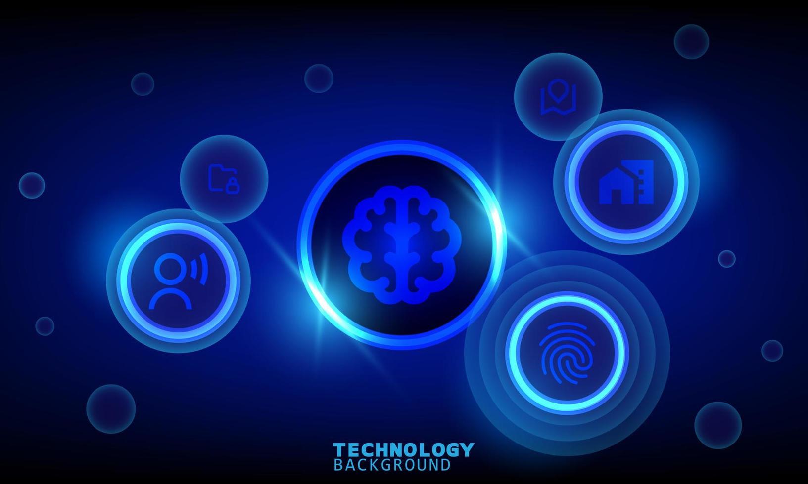 Business innovation technology concept. technology background. neon effect. circuit board concept. Hi-tech digital technology. vector