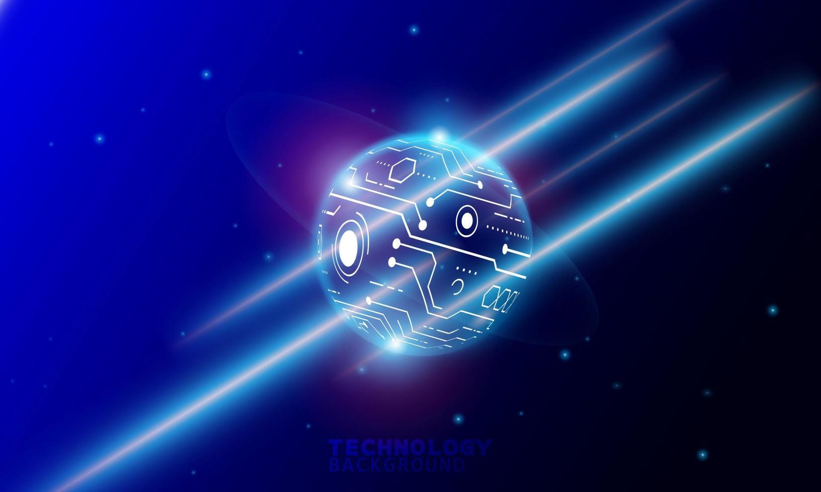 Digital global connection network technology background. technology background. neon effect. Hi-tech digital technology. vector