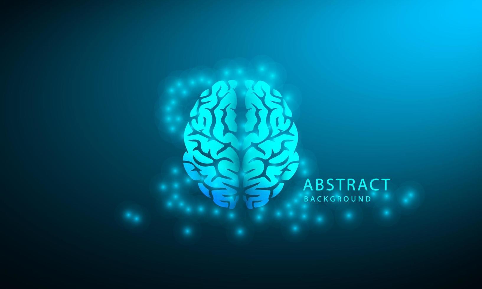 Abstract brain technology, futuristic, energy technology concept. stripes lines with blue light, speed and motion blur over dark blue background. vector