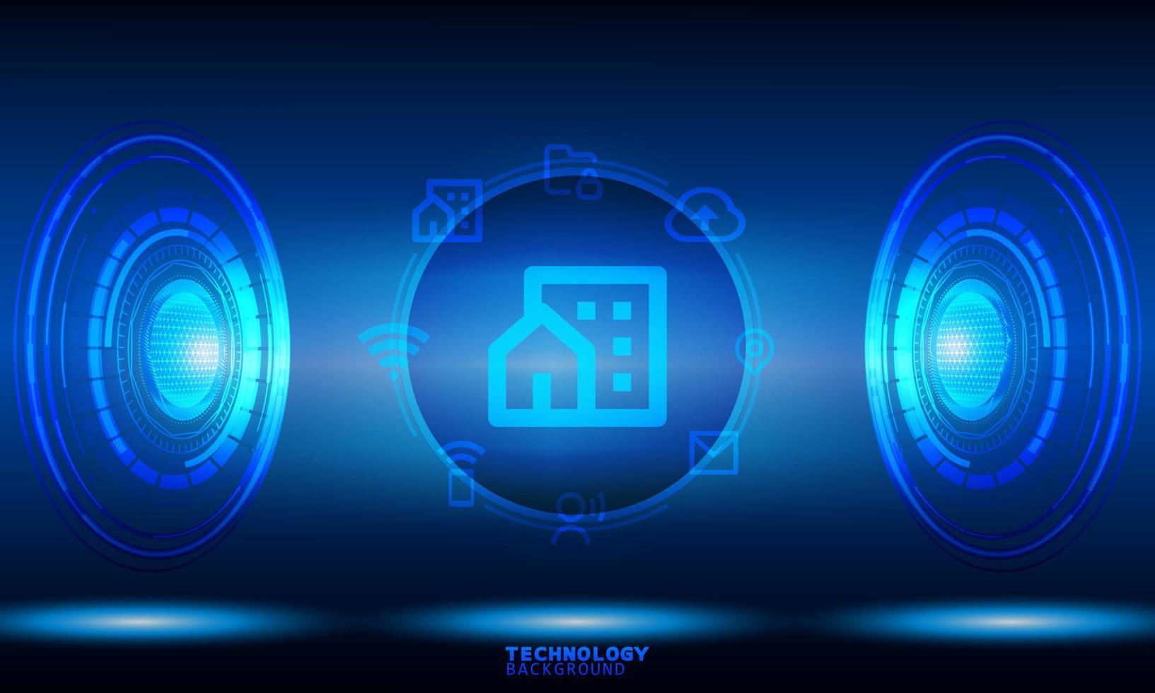 signal of Business innovation technology concept. technology background. neon effect. circuit board concept. Hi-tech digital technology. vector