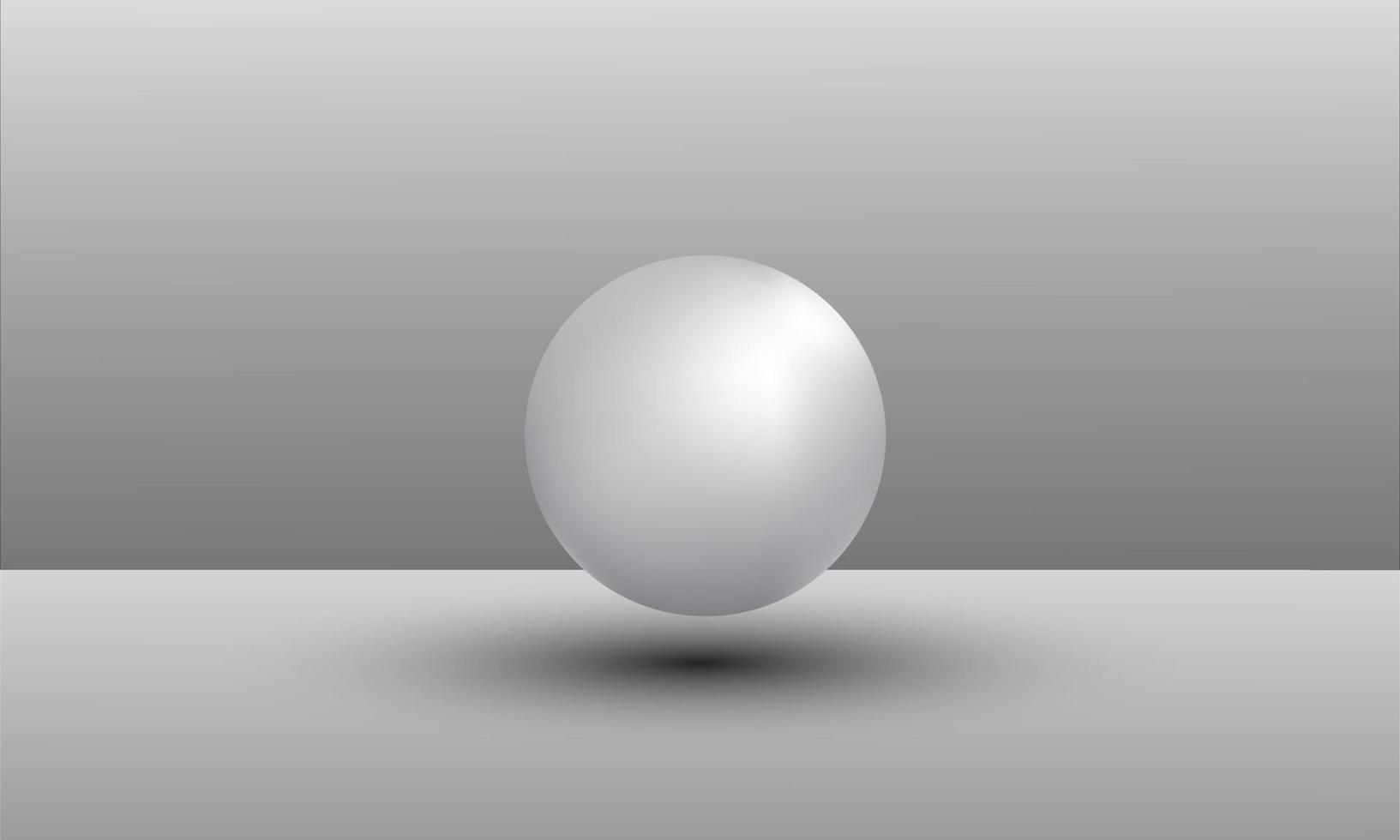 Ilustración 3d de bolas de diferentes tamaños colgando en el espacio. Representación 3d aislada sobre fondo blanco. vector