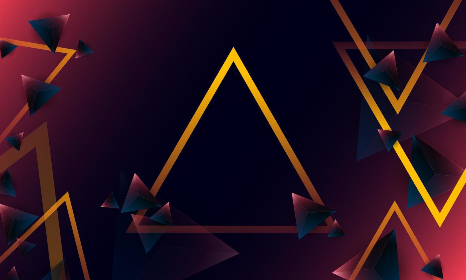 Abstract dark purple polygon triangles shape pattern on background. Illustration Vector design digital technology concept.