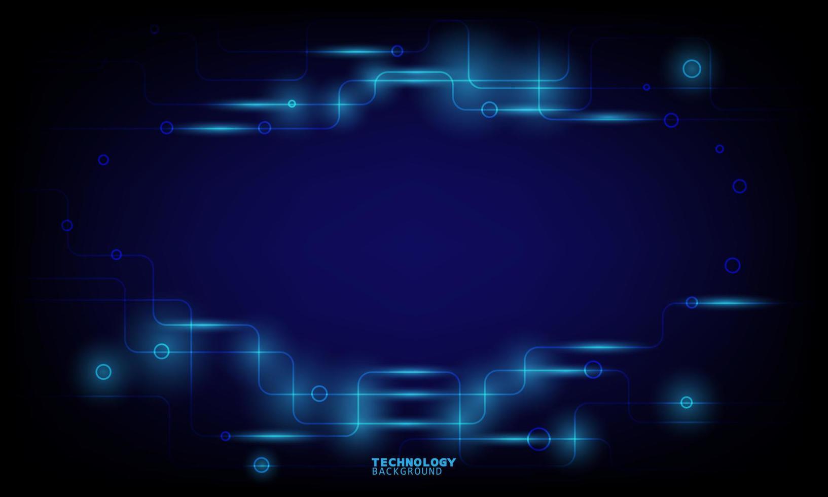 Vector illustration technology with line pattern over dark blue background.