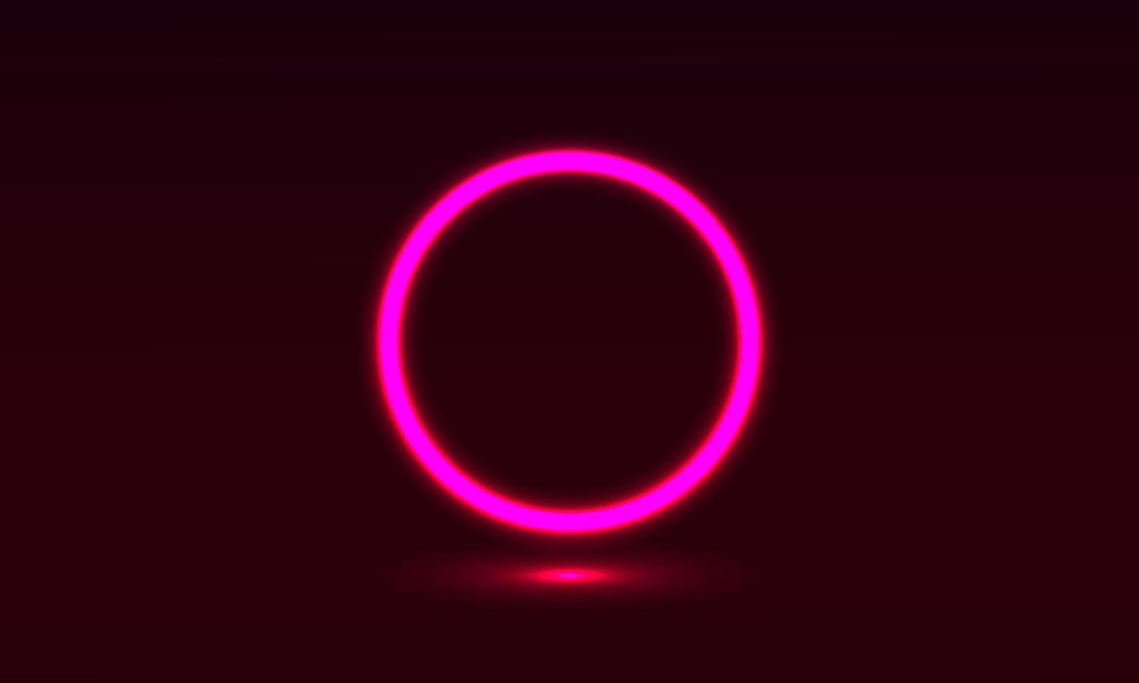 Futuristic Sci-Fi Abstract Neon Pink Light Shapes On Black Background. Exclusive wallpaper design for poster, brochure, presentation, website etc. vector