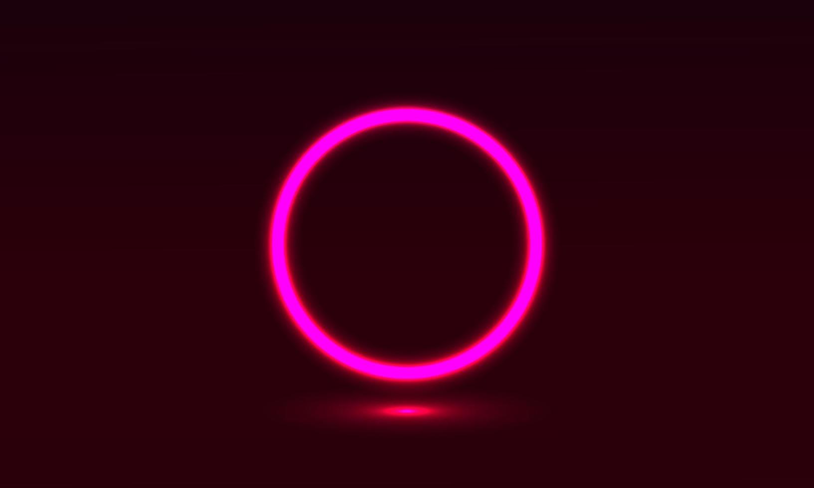 Futuristic Sci-Fi Abstract Neon Pink Light Shapes On Black Background. Exclusive wallpaper design for poster, brochure, presentation, website etc. vector