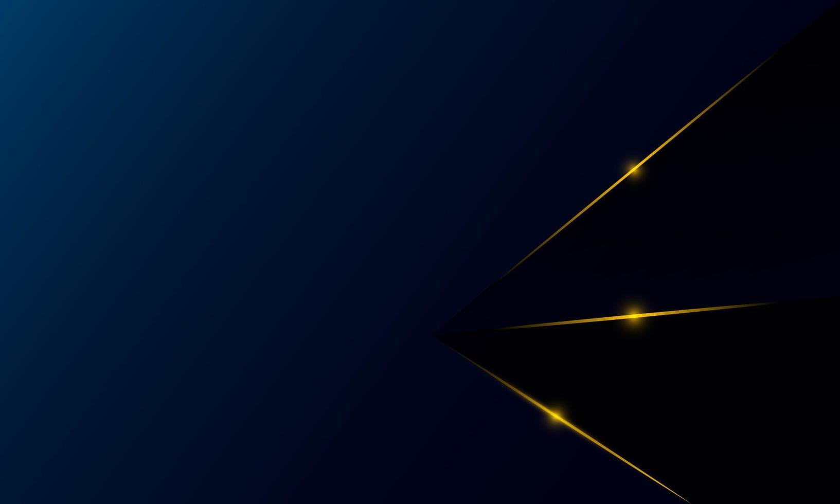 Abstract blue polygon triangles shape pattern background with lighting effect luxury style. Illustration Vector design digital technology concept.