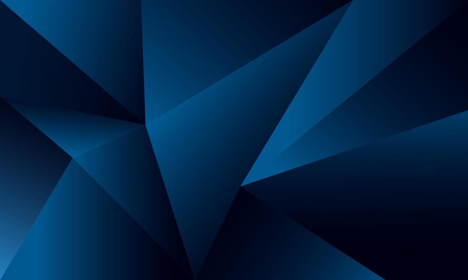 Abstract blue polygon triangles shape pattern background with lighting effect luxury style. Illustration Vector design digital technology concept.
