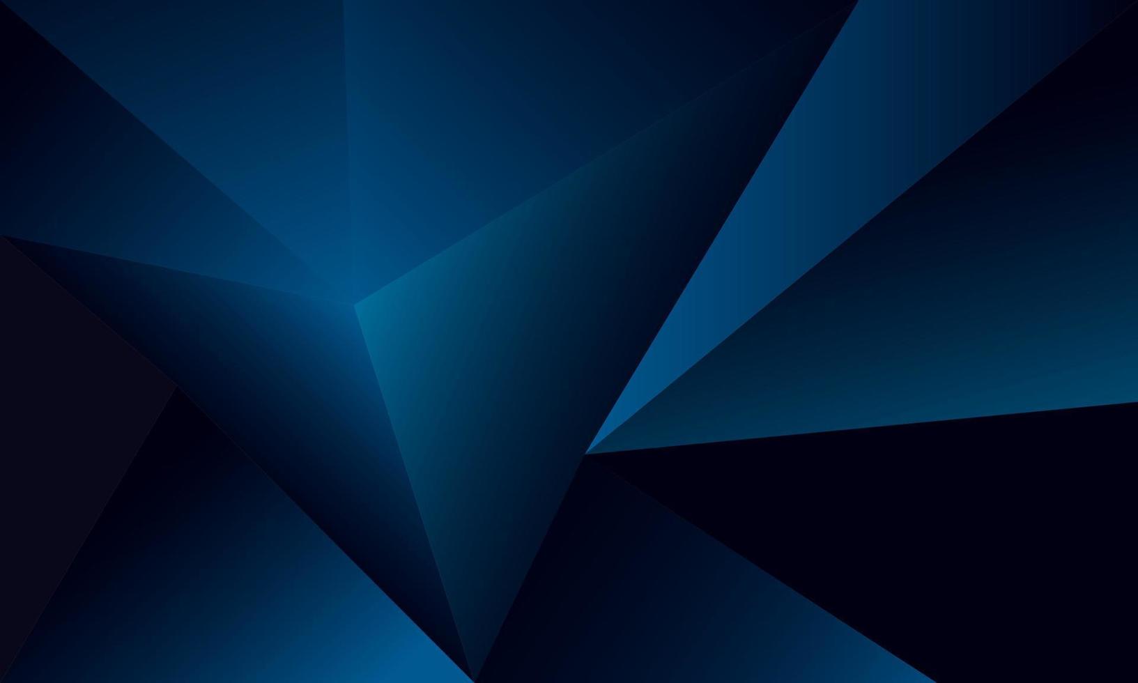Abstract blue polygon triangles shape pattern background with lighting effect luxury style. Illustration Vector design digital technology concept.