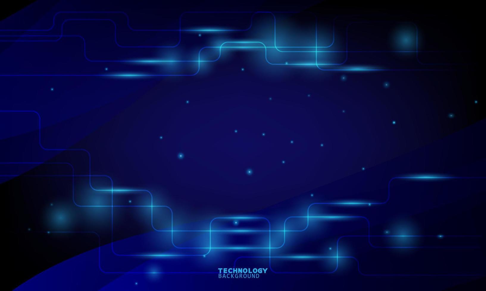Vector illustration technology with triangles over dark blue and pink background.