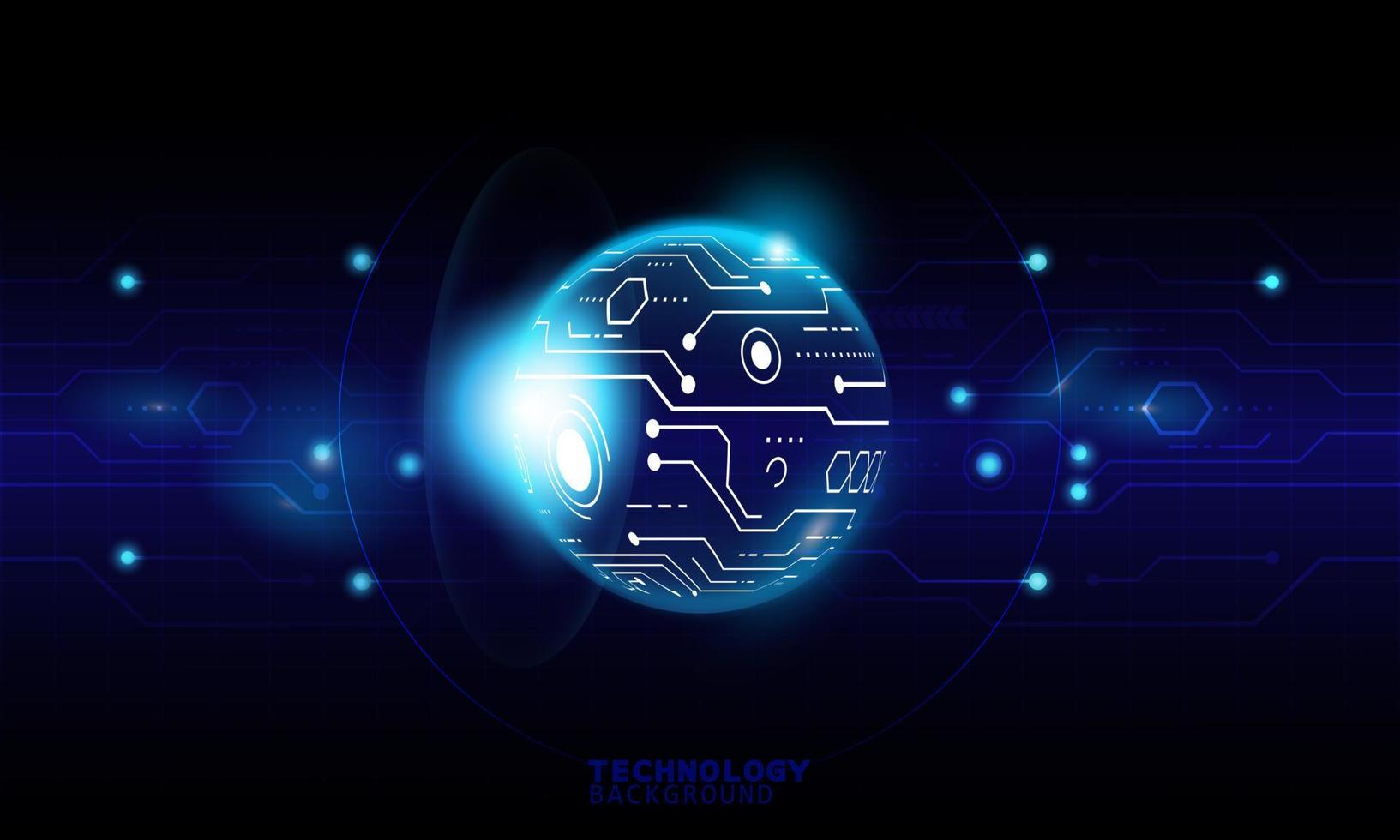 Digital global connection network technology background. technology background. neon effect. Hi-tech digital technology. vector