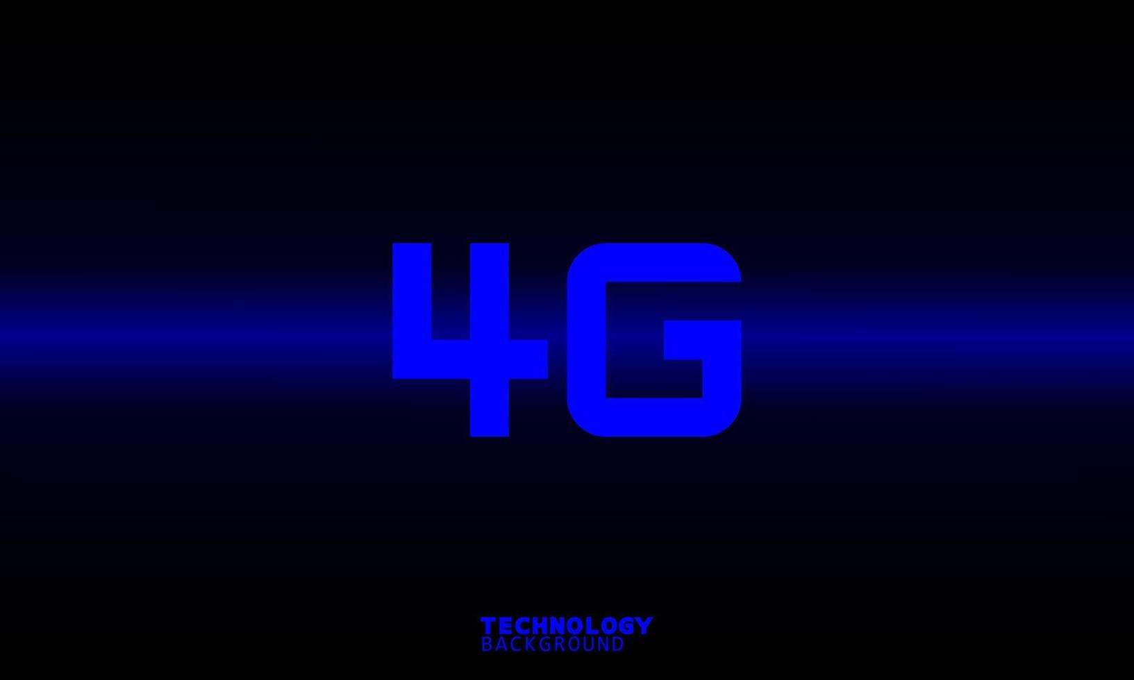 4G of Business innovation technology concept. technology background. neon effect. circuit board concept. Hi-tech digital technology. vector