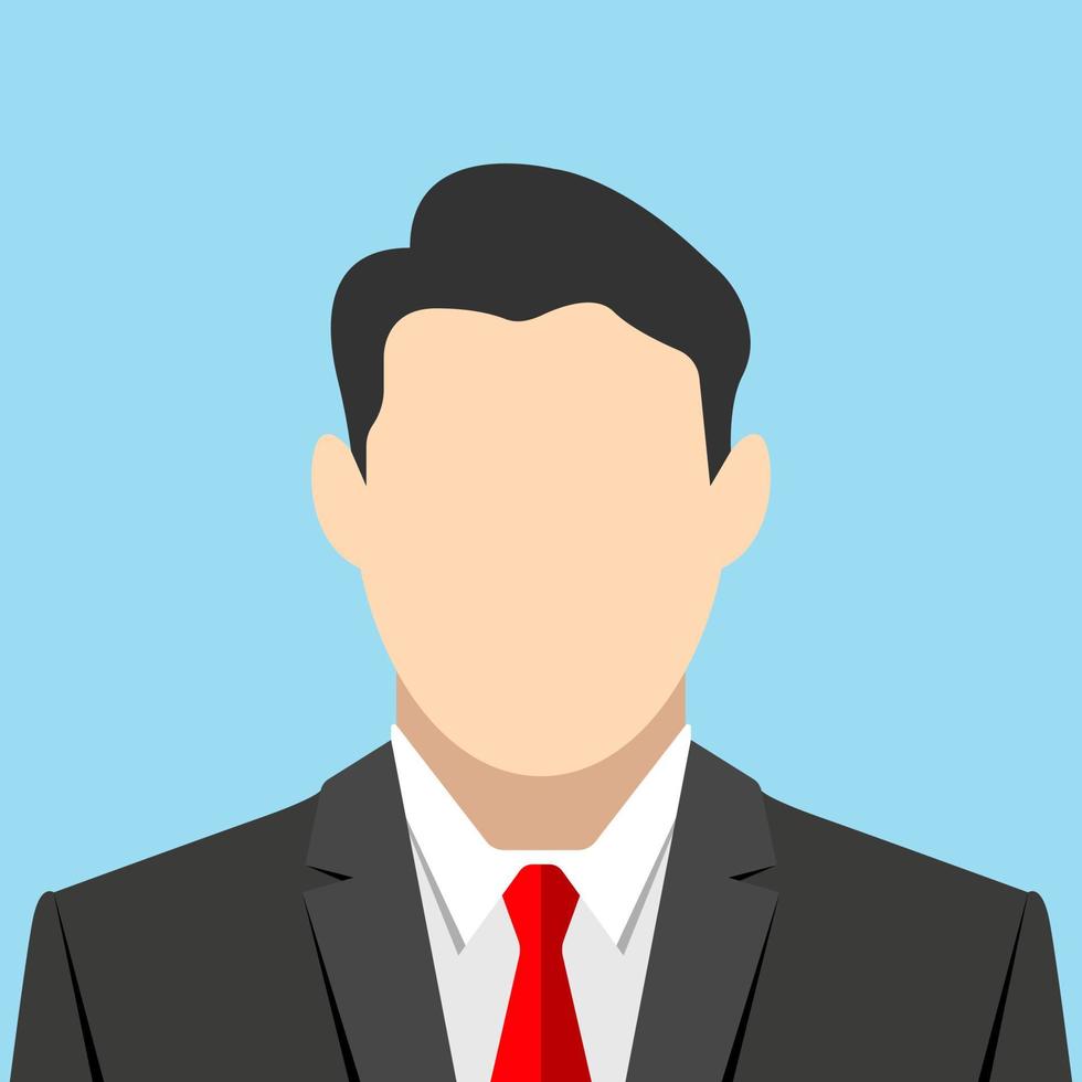 Man in fashion suit. Template for web vector