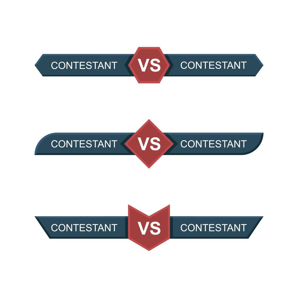 conjunto contra batalla. vs vector de plantilla con varias formas