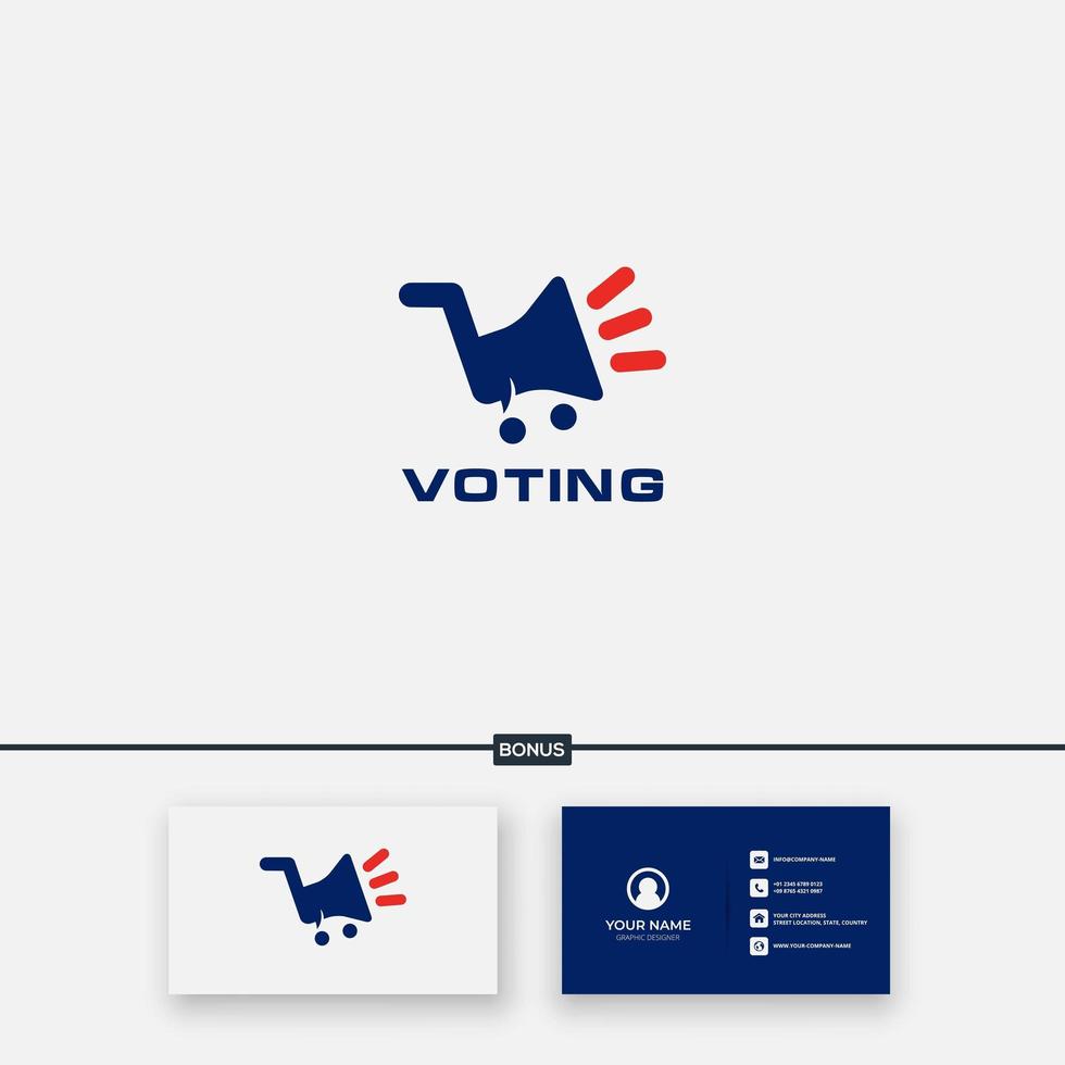 american army voting cart logo vector