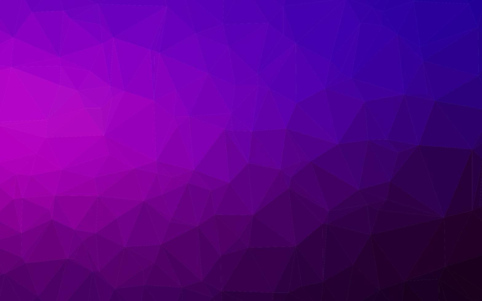 Dark Purple, Pink vector polygon abstract backdrop.