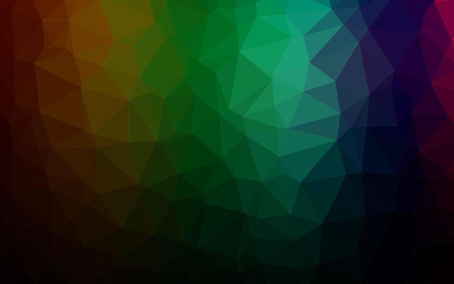 Dark Multicolor, Rainbow vector abstract mosaic pattern.