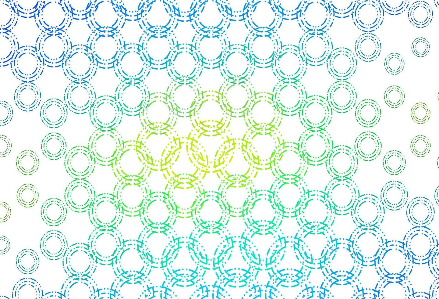 Light blue, yellow vector layout with circle shapes.