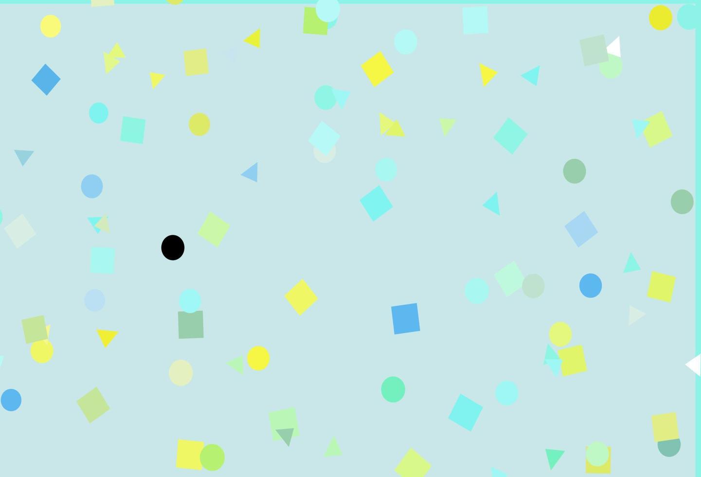 patrón de vector verde claro, amarillo en estilo poligonal con círculos.