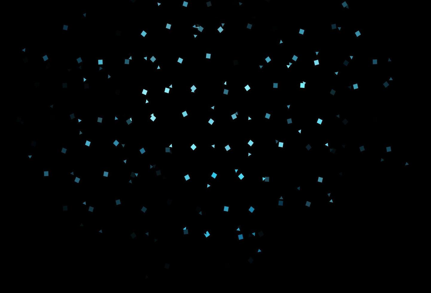Dark BLUE vector cover in polygonal style with circles.