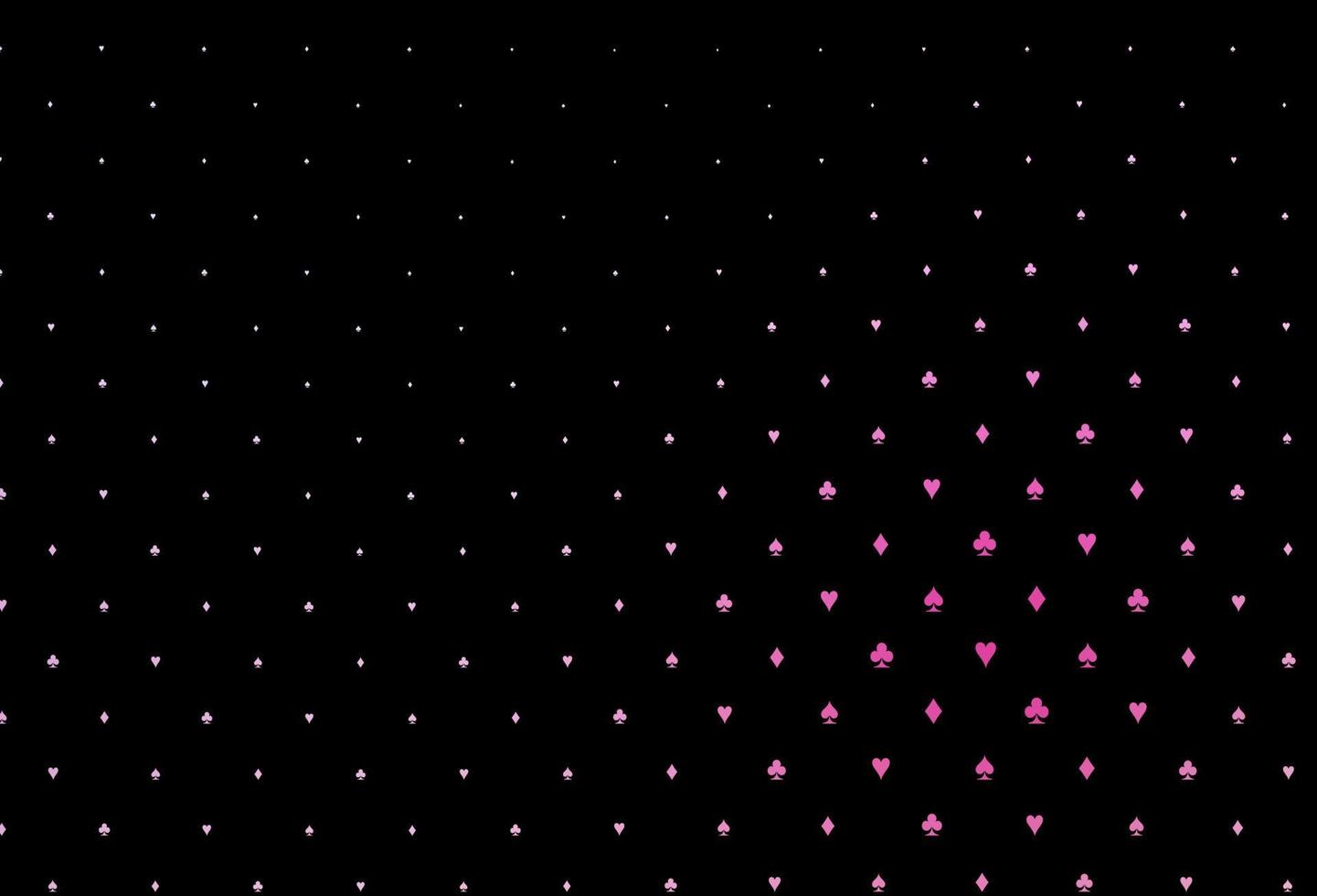 plantilla de vector de color rosa oscuro, azul con símbolos de póquer.