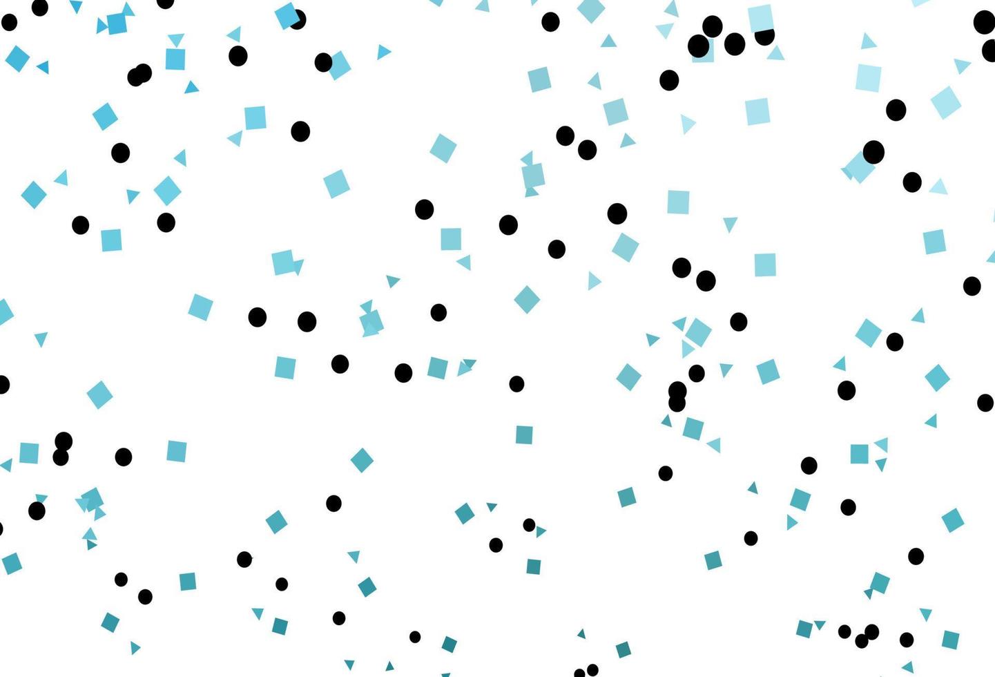 Light BLUE vector template with crystals, circles, squares.