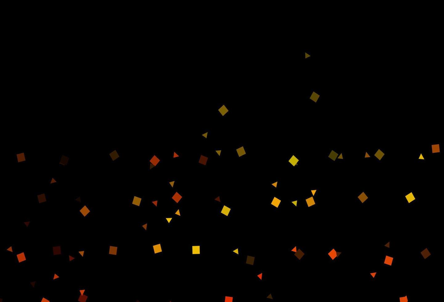 Dark Orange vector cover in polygonal style with circles.