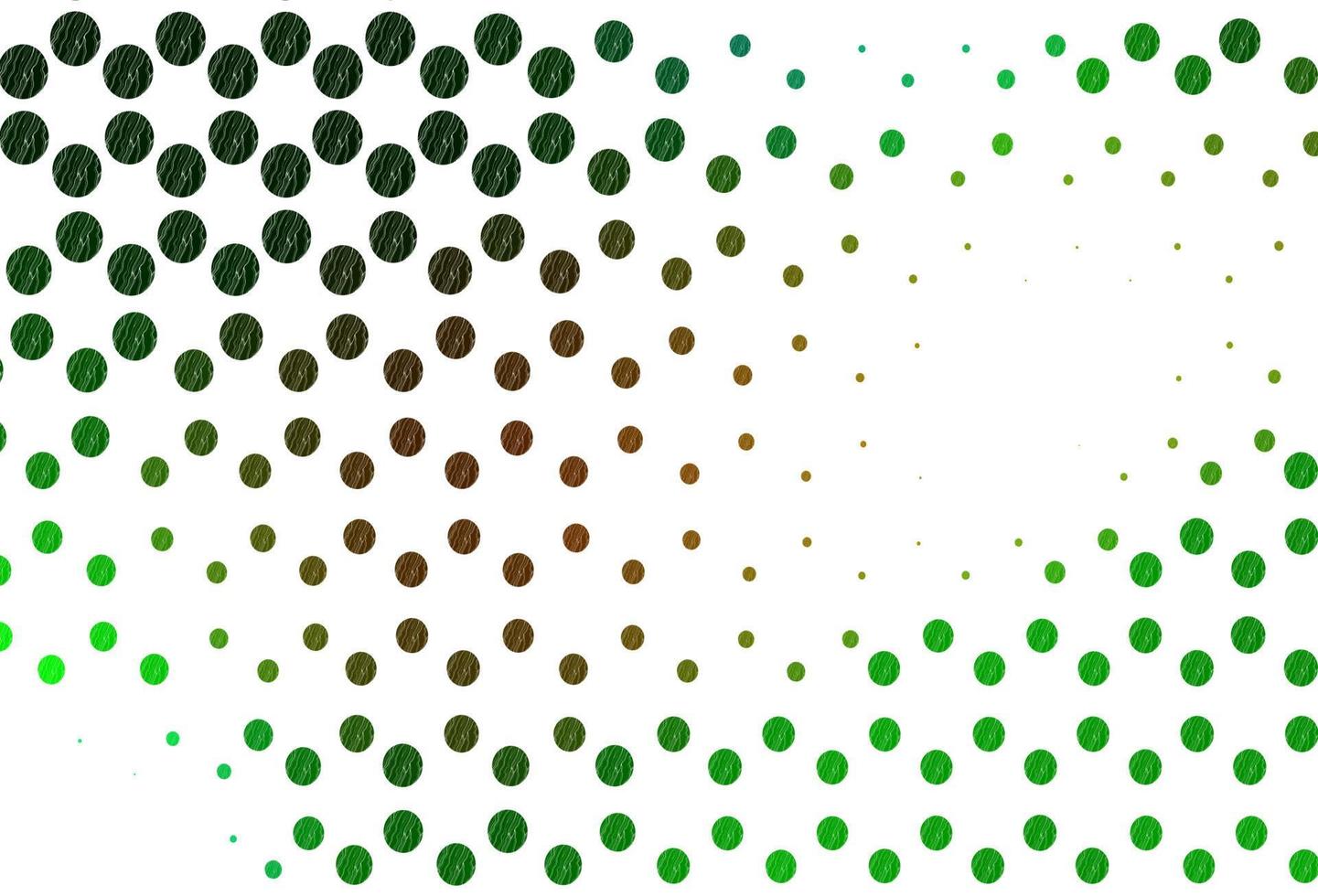 Light green, yellow vector texture with disks.