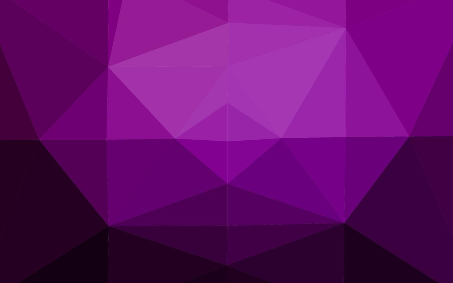 Dark Purple vector shining triangular background.