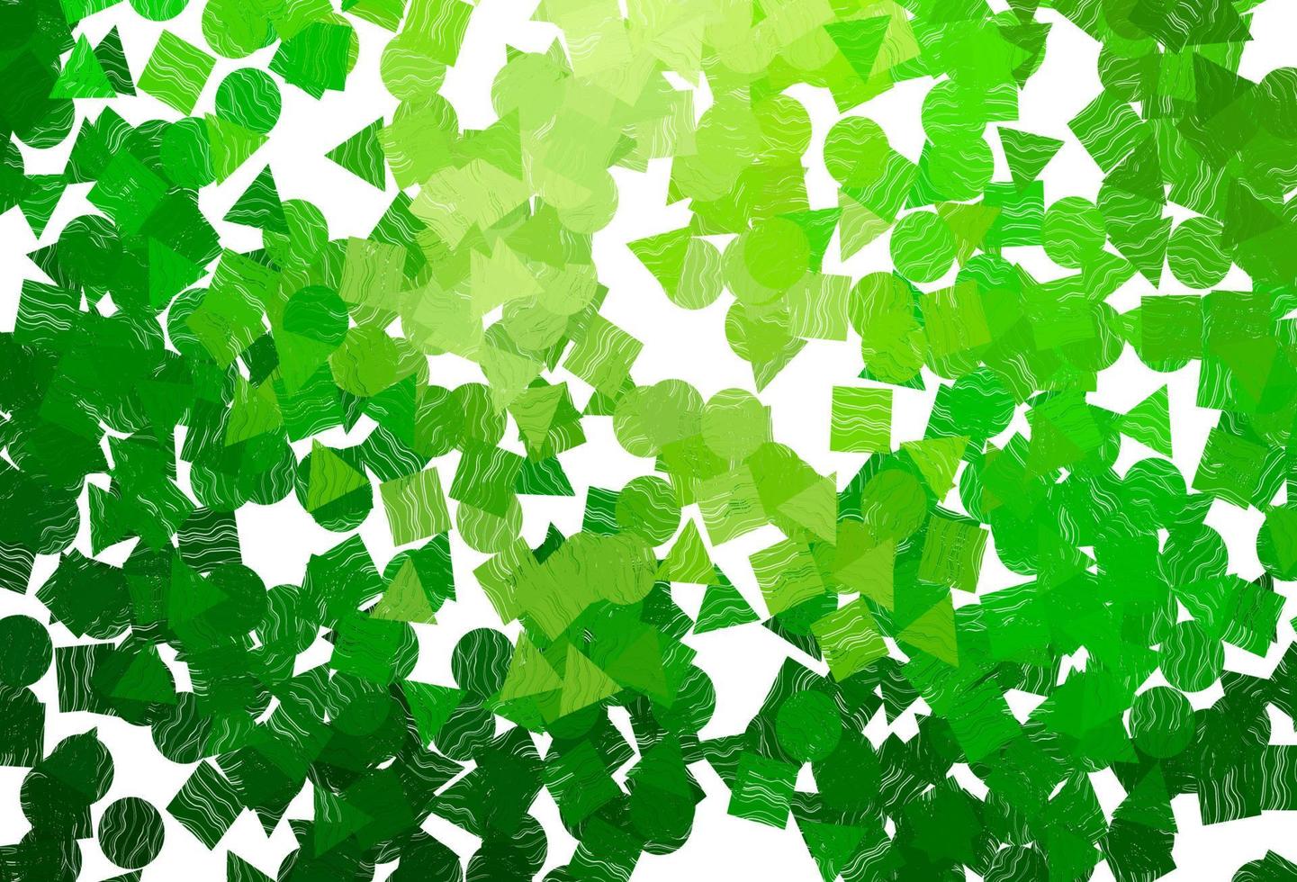 Light  green, yellow vector texture in poly style with circles, cubes.