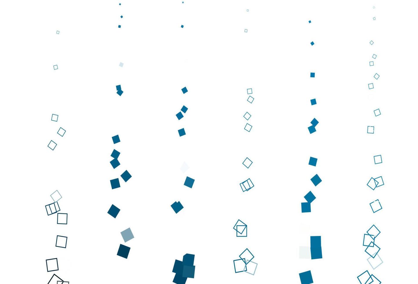 Light BLUE vector pattern with crystals, rectangles.