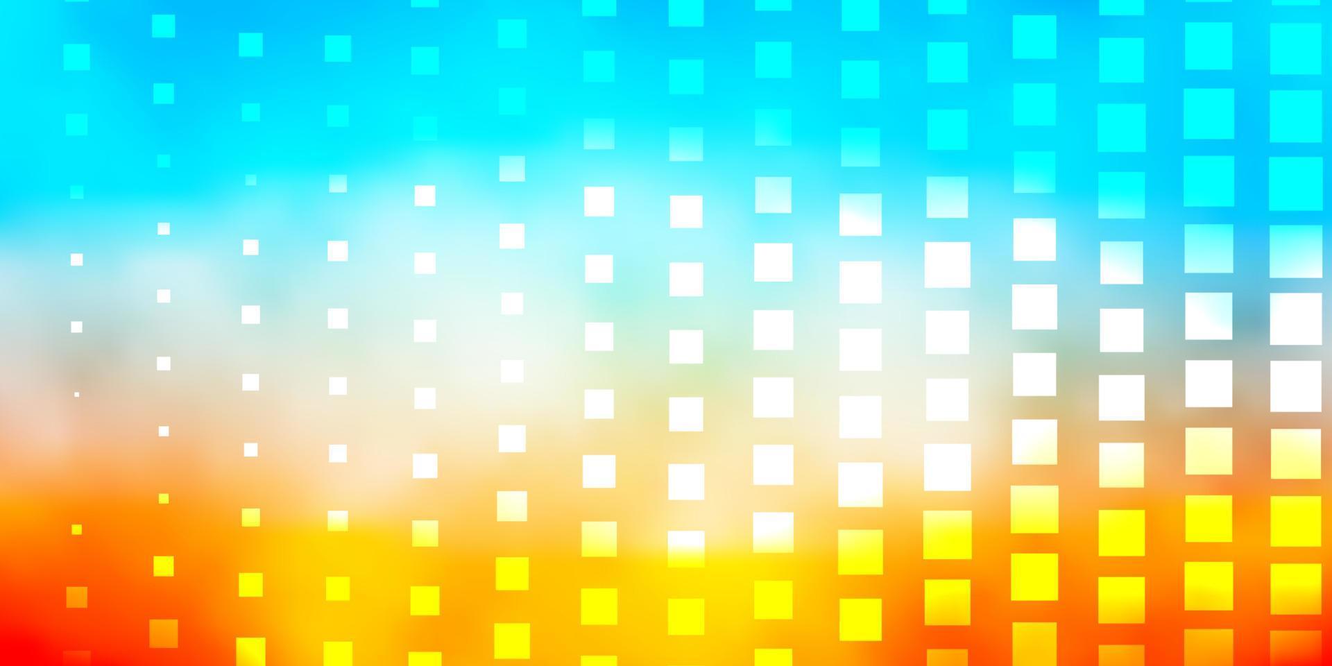 Light Blue, Yellow vector pattern in square style.