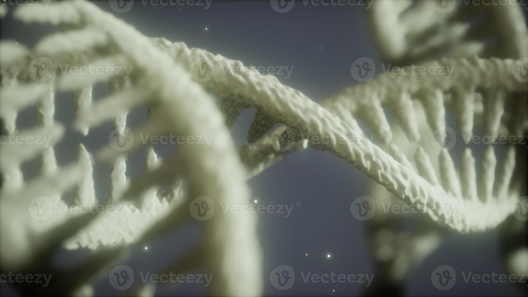 double helical structure of dna strand close-up animation photo