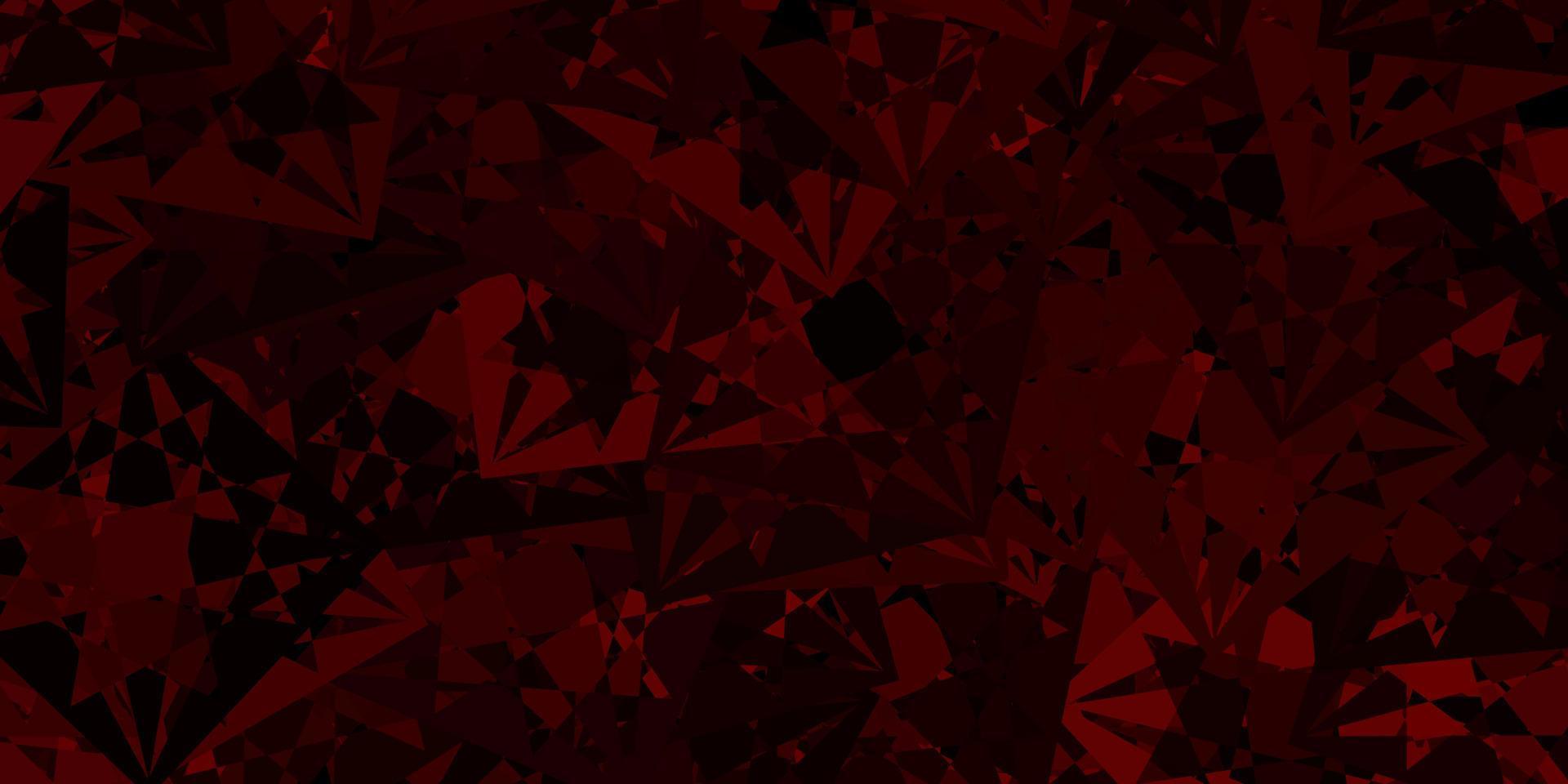 Light Red vector background with triangles.