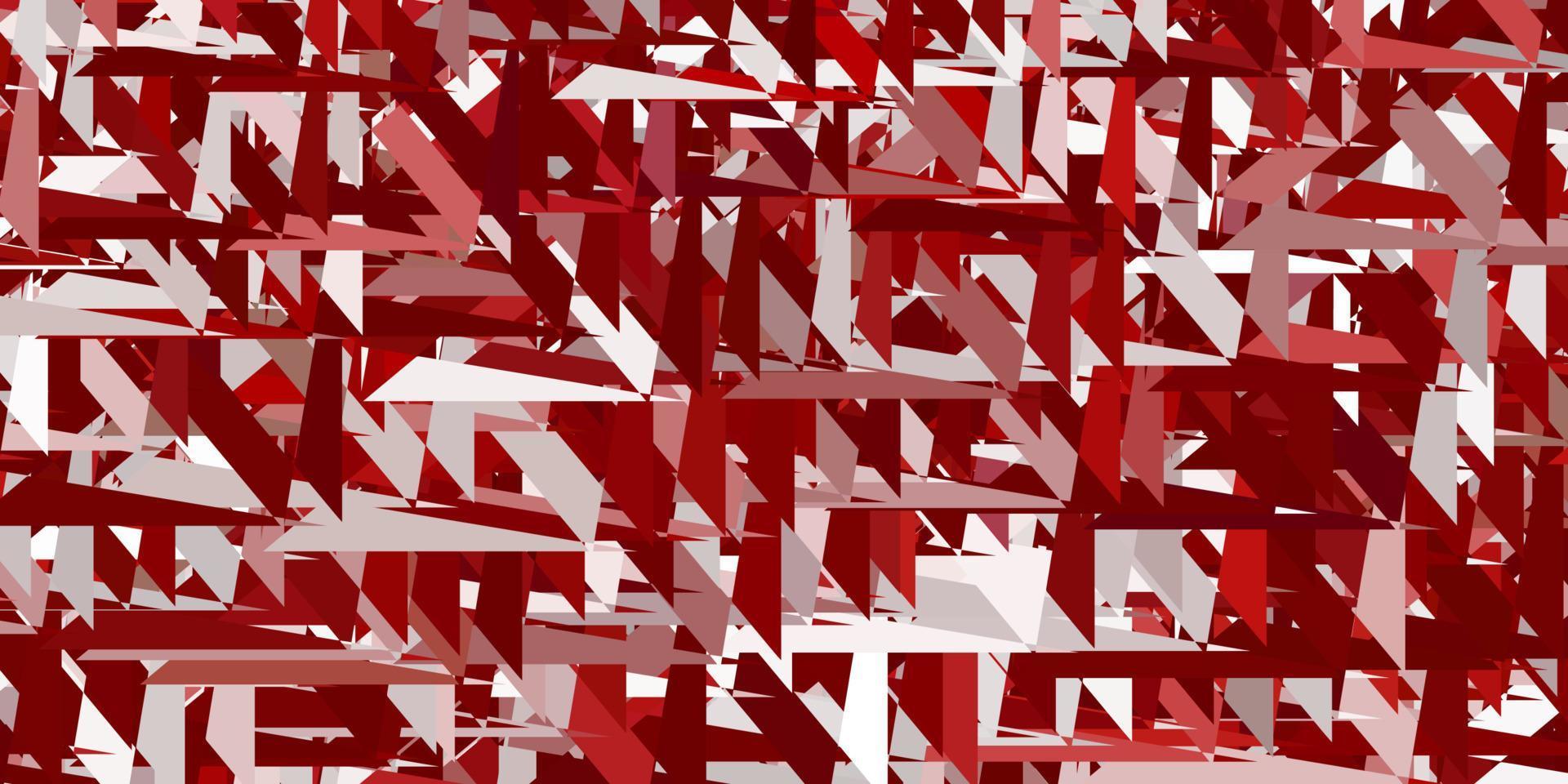 Fondo de vector rojo claro con formas poligonales.