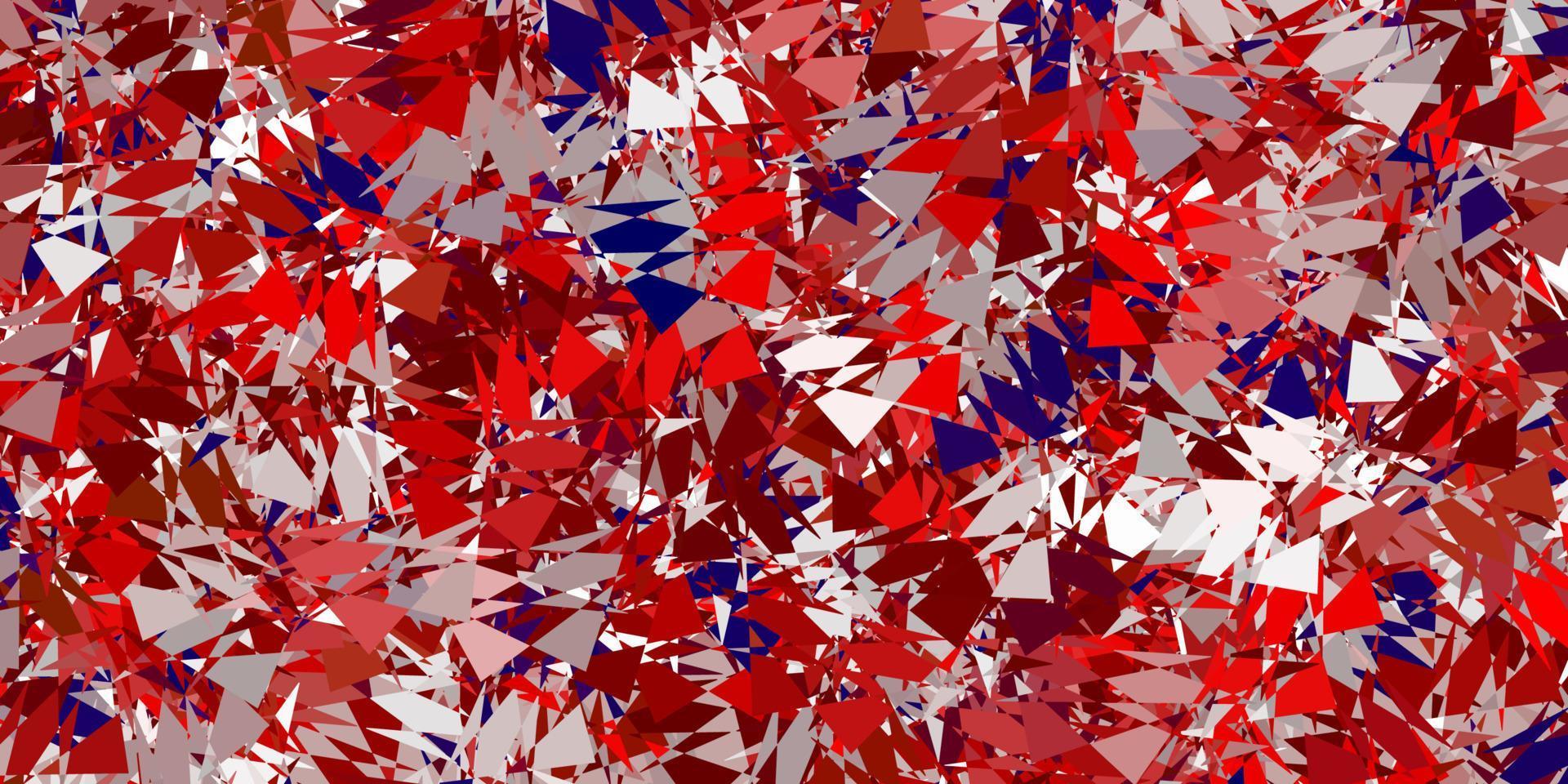 Light red vector backdrop with triangles, lines.