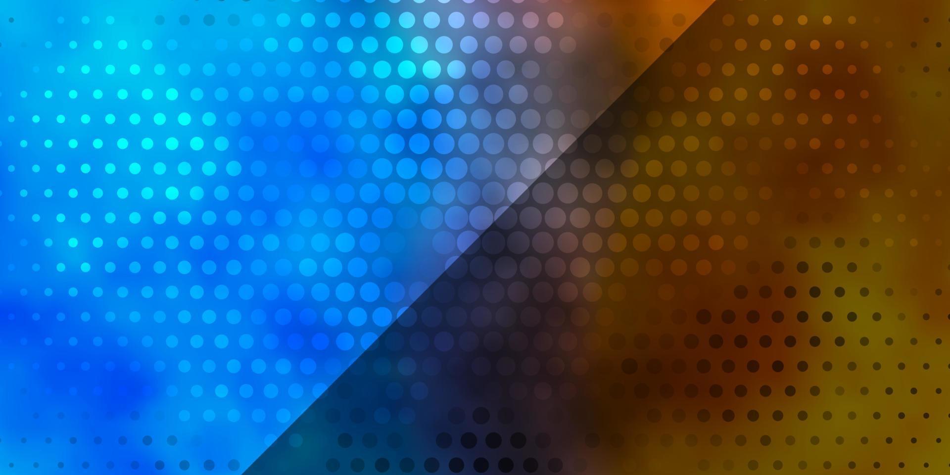 textura de vector azul claro, amarillo con círculos.