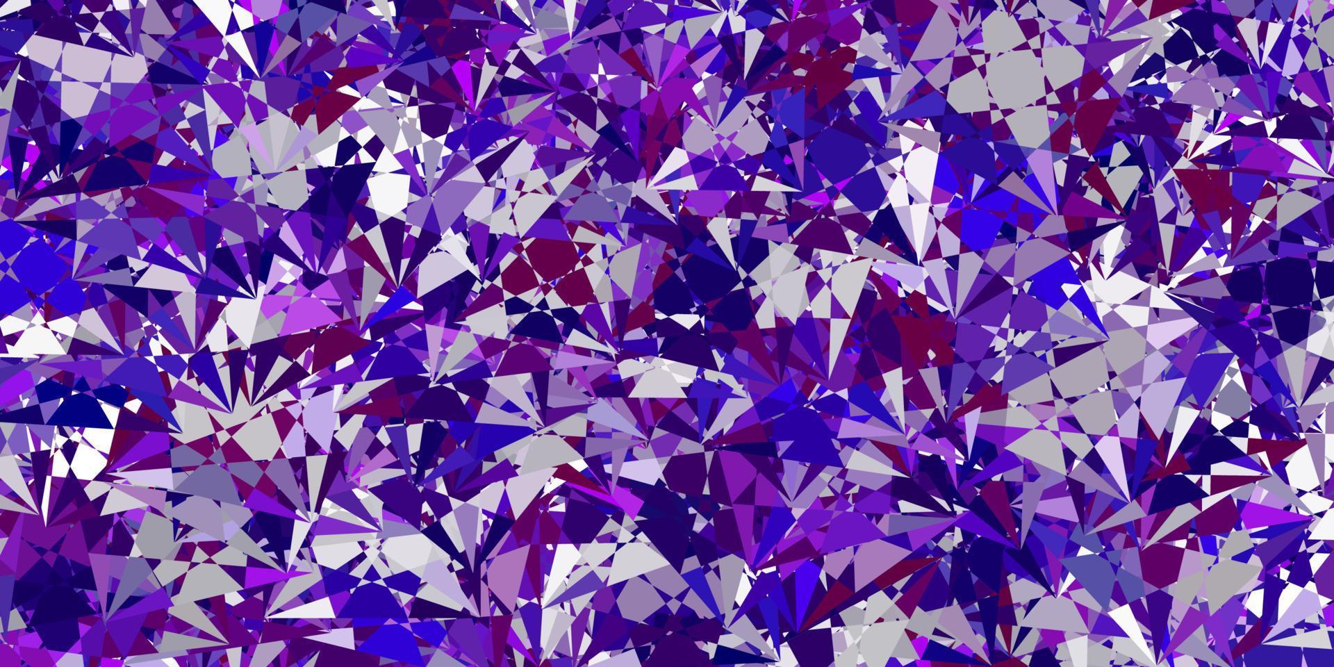 Light Purple vector backdrop with triangles, lines.
