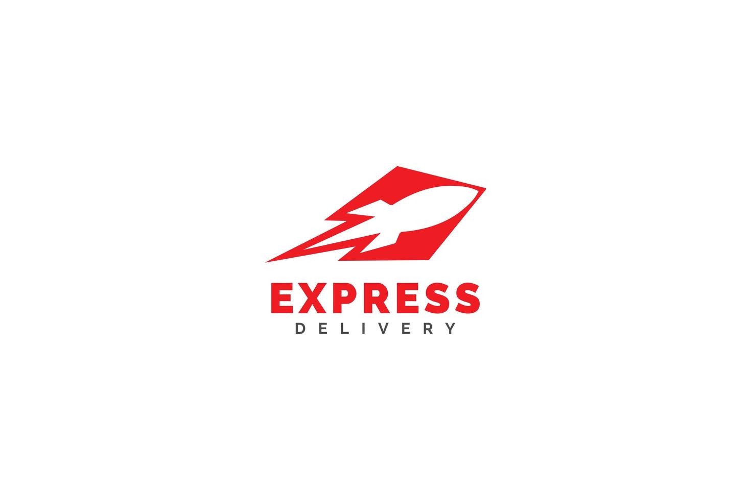 Rocket express logo template design vector. Delivery icon illustration vector