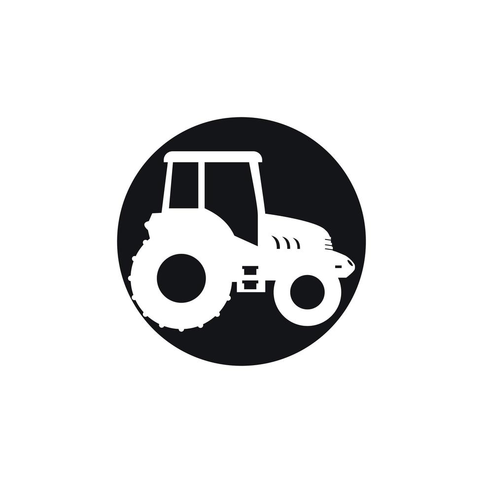 Tractor logo template design vector icon illustration
