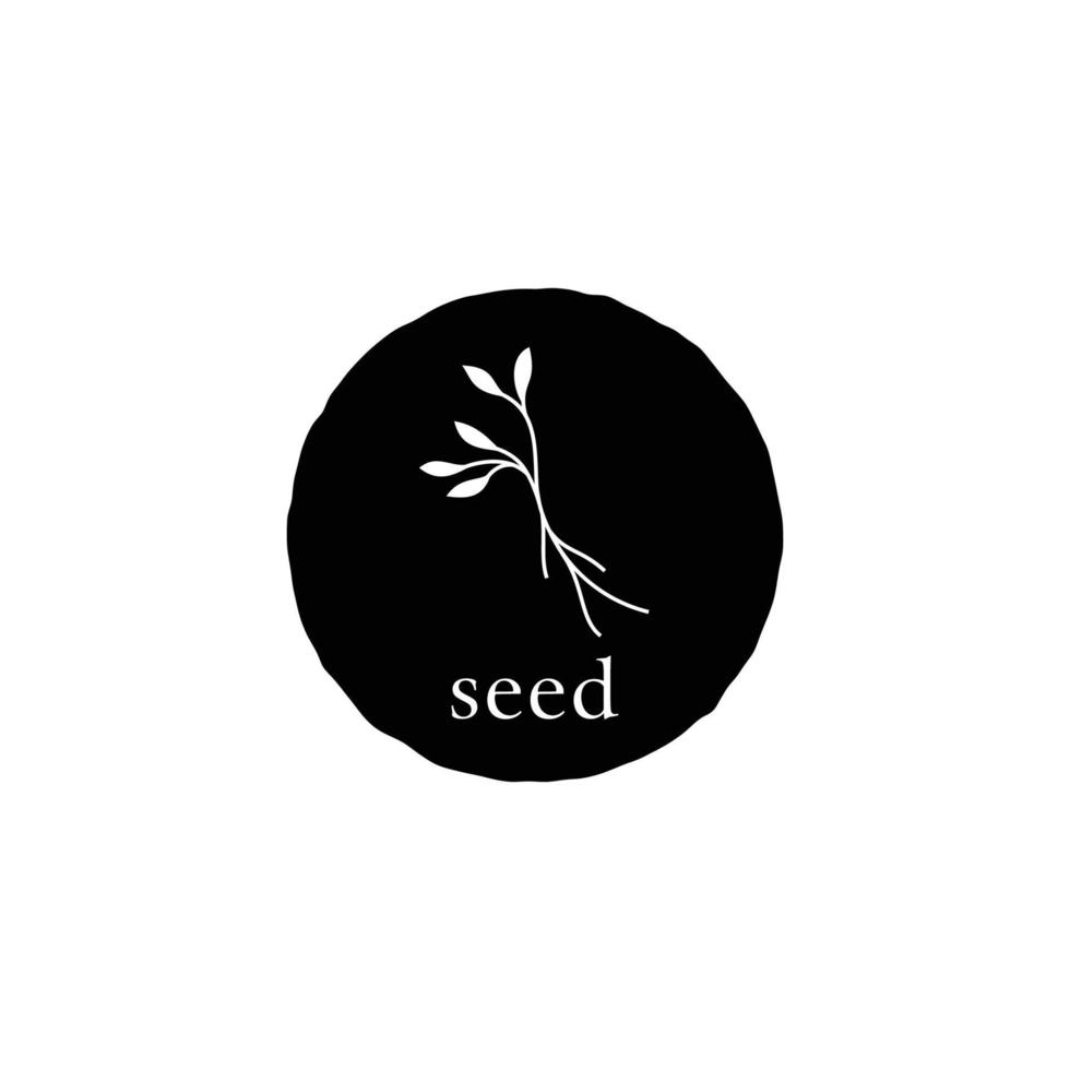 illustration logo vector graphic of tree seedlings, good for plant logos