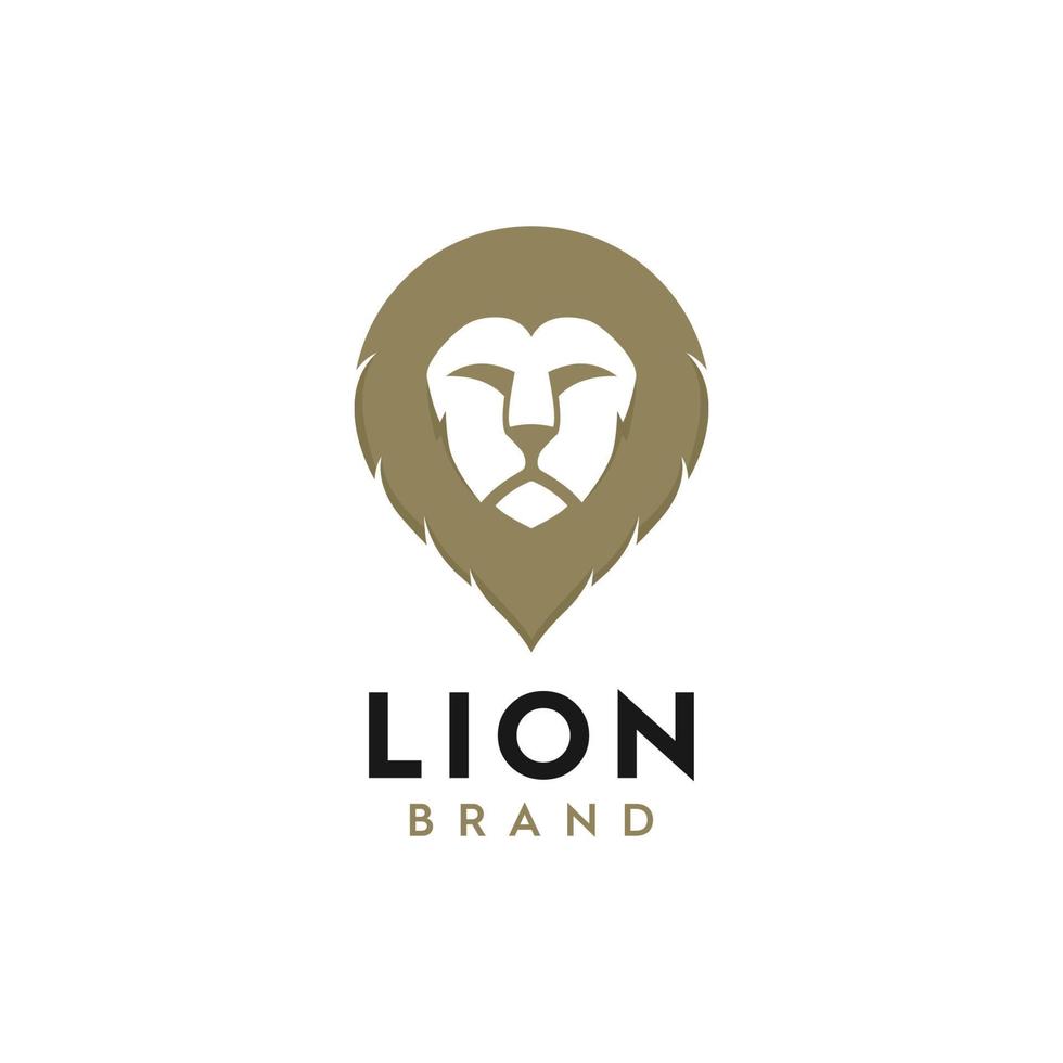 illustration logo vector graphic of lion's head