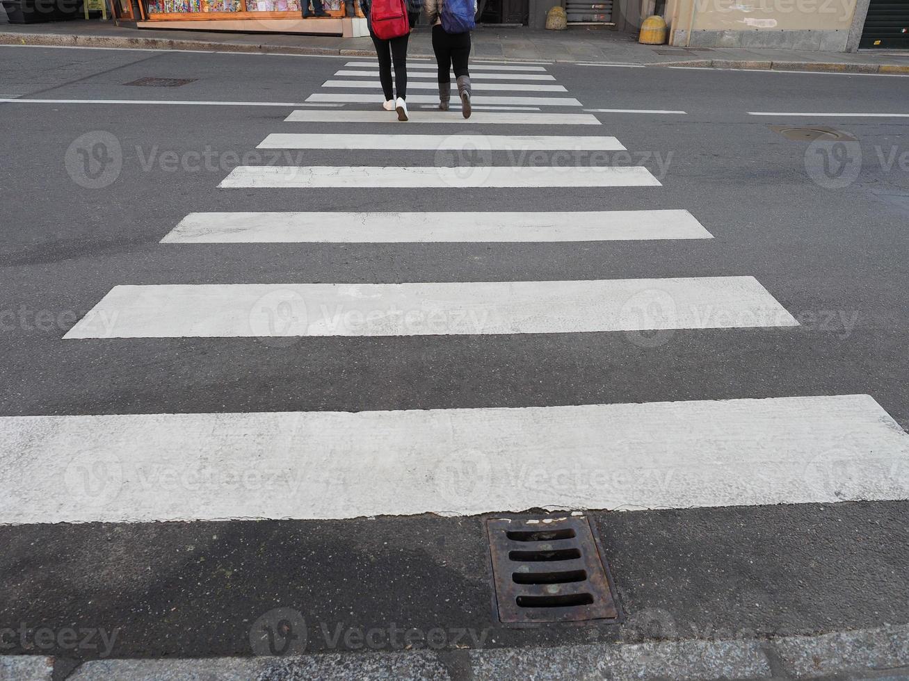 Zebra crossing sign photo