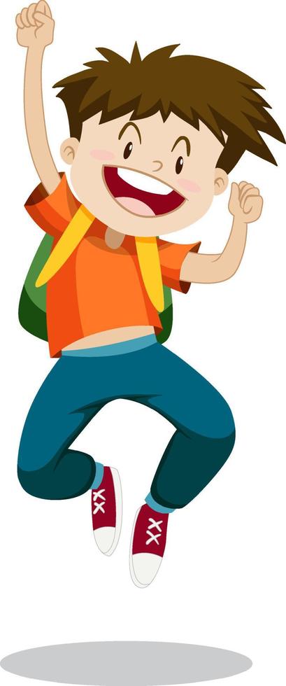 Cartoon happy boy jumping up on white background 5597582 Vector Art at Vecteezy Cartoon happy boy jumping up on white background 5597582 Vector Art at Vecteezy