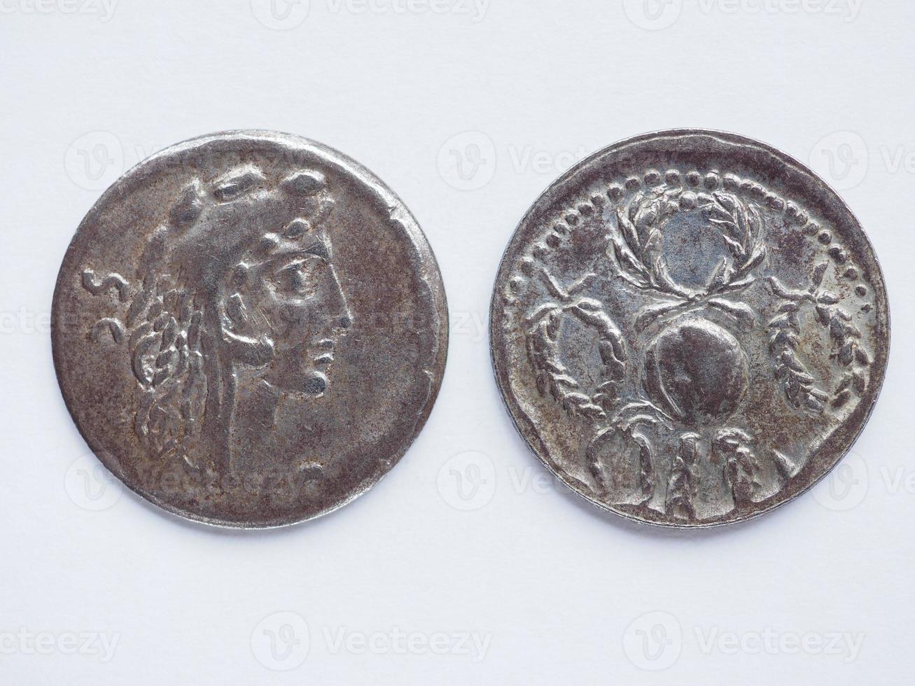 Old Roman coin photo