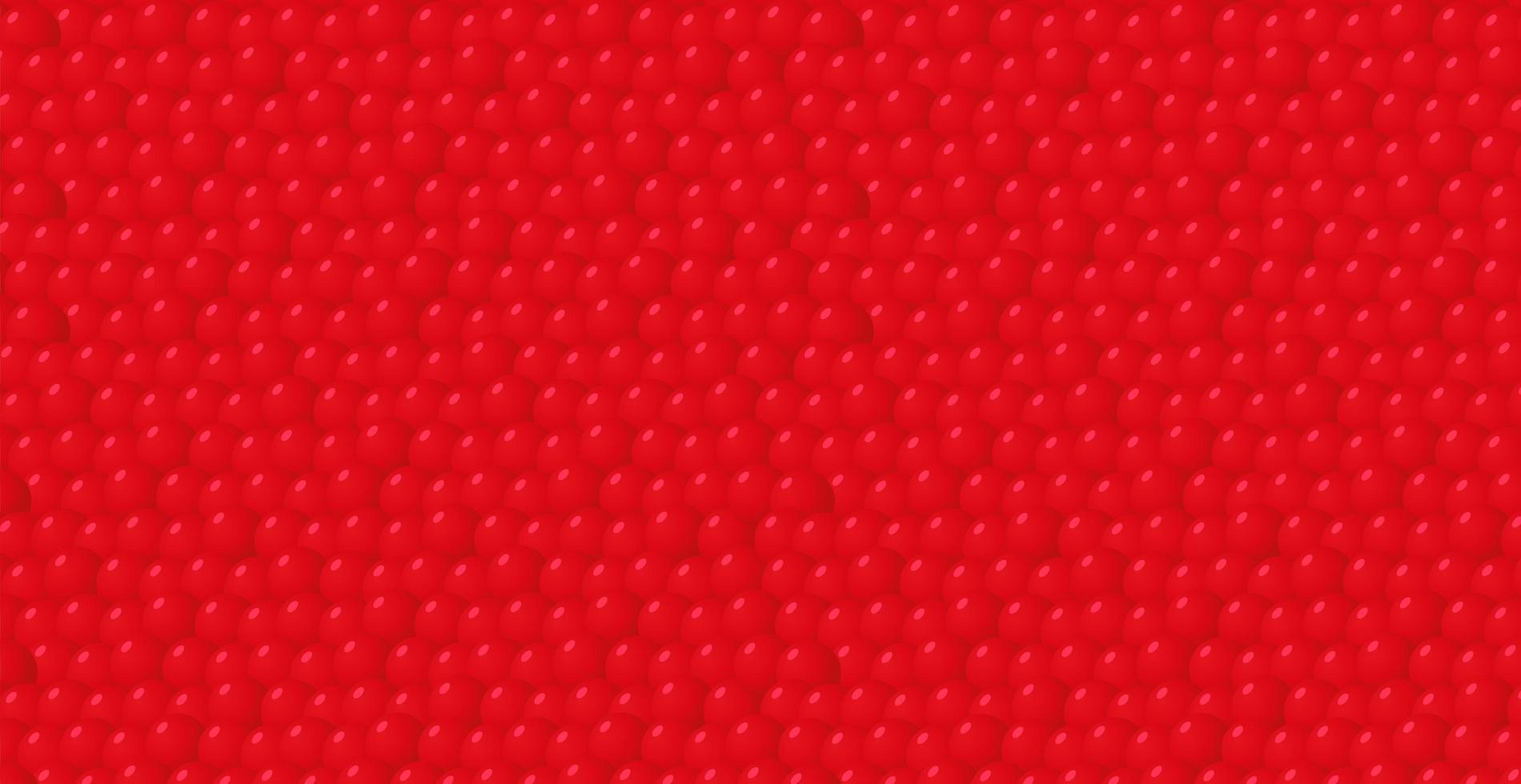 Panoramic background of red caviar eggs - Vector