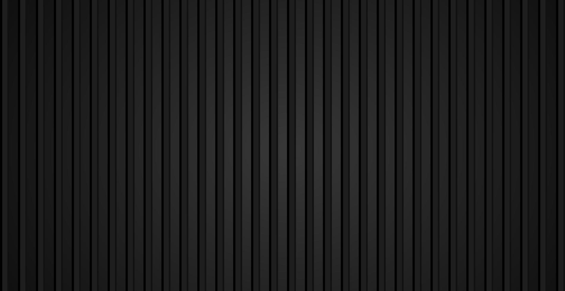 Black panoramic background cargo container in black color - Vector
