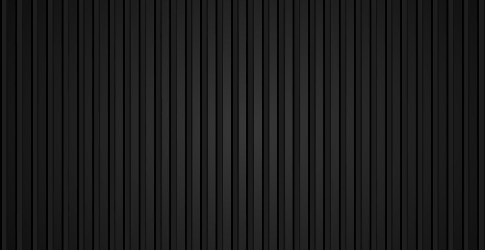 Black panoramic background cargo container in black color - Vector