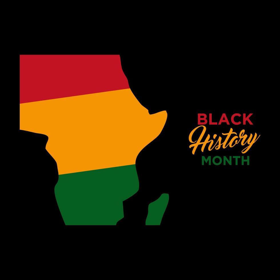 Black history month celebration illustration design vector