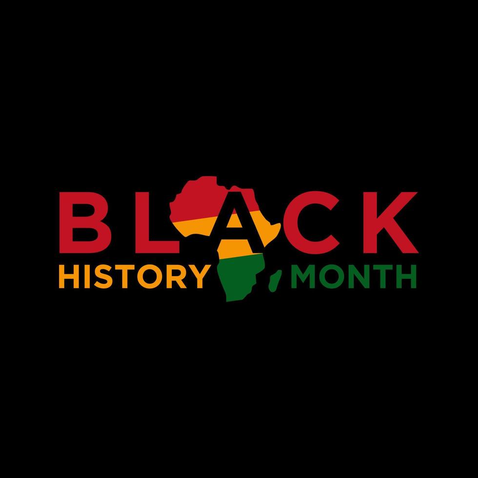 diseño de ilustración de celebración de mes de historia negra vector